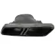 Exhaust Muffler Tips suitable for Mercedes E-Class W213 (2016-up) E63 S Design GLC SUV X253 GLC Coupe C253 (2015-2017) Black