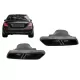 Exhaust Muffler Tips suitable for Mercedes E-Class W213 (2016-up) E63 S Design GLC SUV X253 GLC Coupe C253 (2015-2017) Black