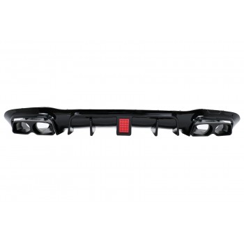 Rear Bumper Air Diffuser suitable for Mercedes E-Class W213 Sport Line (2016-2019) B Design