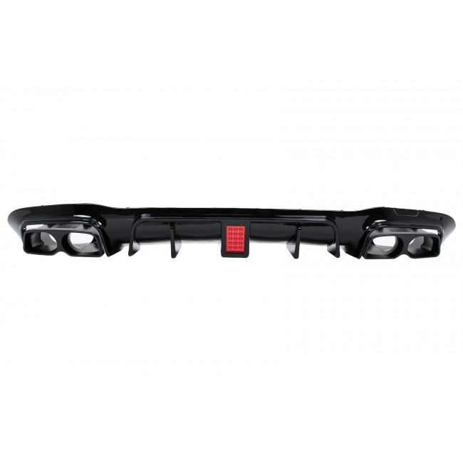 Rear Bumper Air Diffuser suitable for Mercedes E-Class W213 Sport Line (2016-2019) B Design