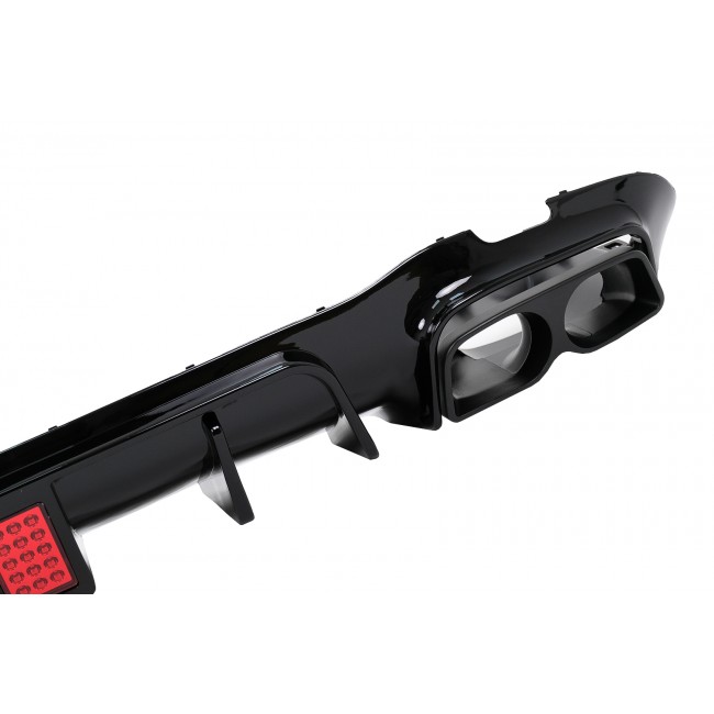 Rear Bumper Air Diffuser suitable for Mercedes E-Class W213 Sport Line (2016-2019) B Design