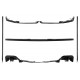 Aero Body Kit suitable for BMW 5 Series G60 M-Tech (2023-) Black Knight Design
