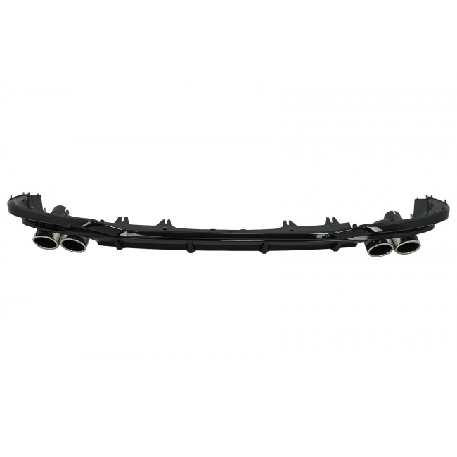 Rear Bumper Valance Air Diffuser suitable for Audi A5 F5 Facelift S-Line (2020-Up) Piano Black