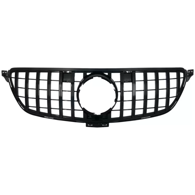 Front Grille suitable for Mercedes GLE Coupe C292 (2015-2018) GLE W166 SUV (2015-2018) GT-R Panamericana Design Piano Black