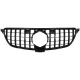 Front Grille suitable for Mercedes GLE Coupe C292 (2015-2018) GLE W166 SUV (2015-2018) GT-R Panamericana Design Piano Black