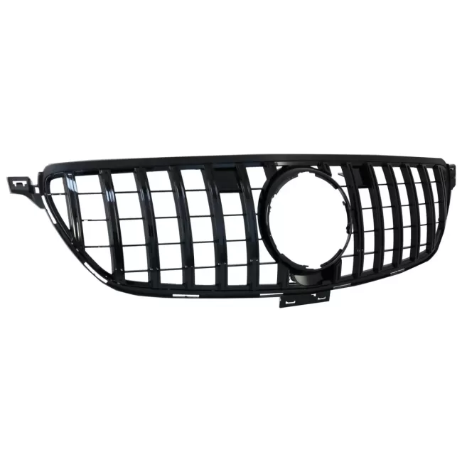 Front Grille suitable for Mercedes GLE Coupe C292 (2015-2018) GLE W166 SUV (2015-2018) GT-R Panamericana Design Piano Black