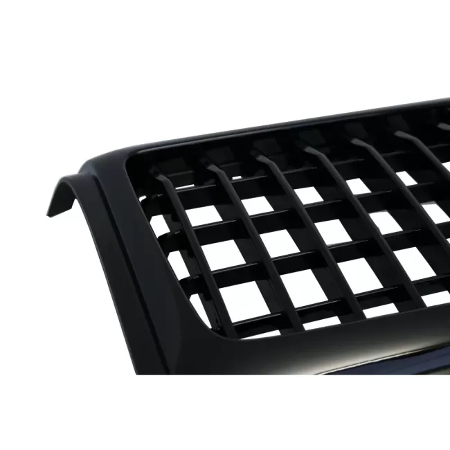 Front Grille suitable for Mercedes G-Class W463 (1990-2017) GT-R Panamericana Vertical Exclusive Design Piano Black