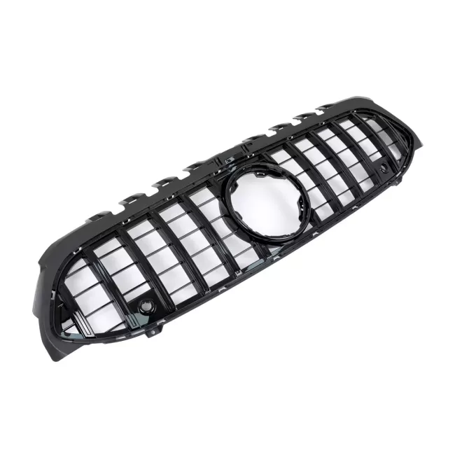 Central Grille suitable for Mercedes A-Class W177 Hatchback V177 Sedan (04.2018-2022) GT-R Panamericana Design All Black