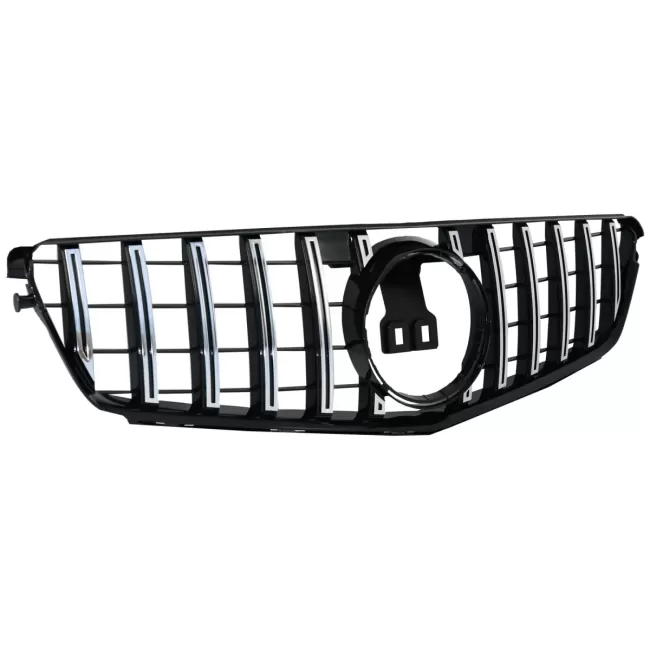 Front Grille suitable for Mercedes C-Class W204 S204 Limousine Station Wagon (2007-2014) GT-R Panamericana Design Chrom