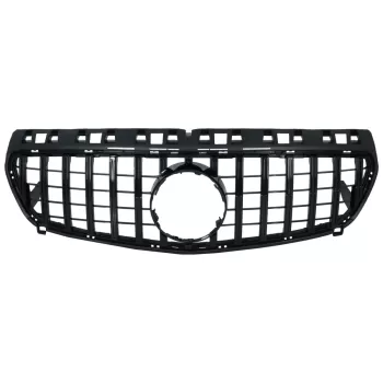 Central Grille suitable for Mercedes A-Class W176 (2012-08.2015) A45 GT-R Panamericana Design All Black