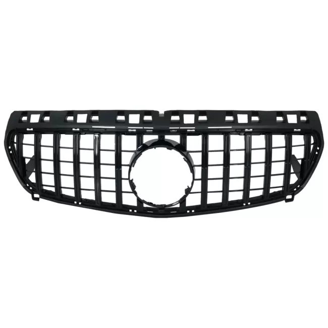 Central Grille suitable for Mercedes A-Class W176 (2012-08.2015) A45 GT-R Panamericana Design All Black