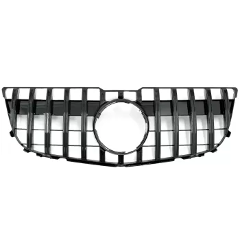 Front Grille suitable for Mercedes GLK-Class X204 Facelift (2013-2015) GT-R Panamericana Design Piano Black
