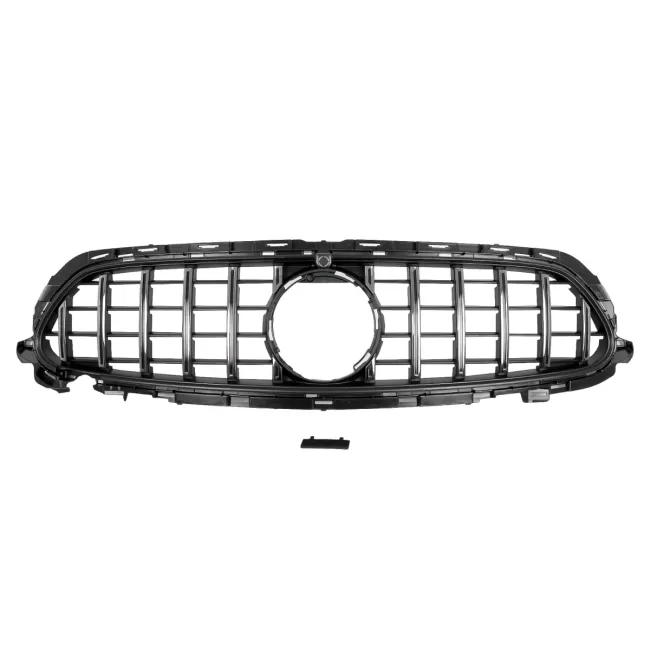 Central Grille suitable for Mercedes E-Class Facelift W213 S213 C238 A238 Sport Line (2020-Up) GT-R Panamericana Design Chrome