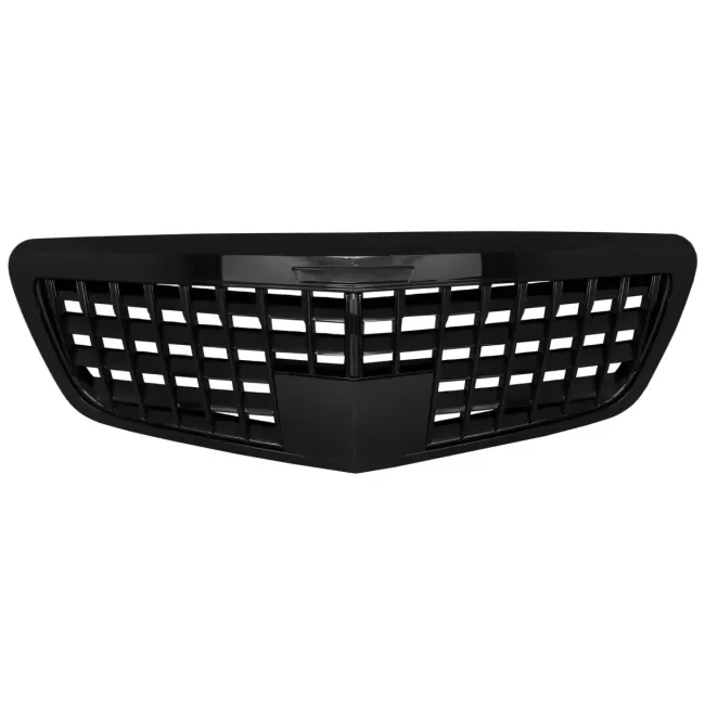 Front Grille suitable for Mercedes S-Class W221 Facelift (2010-2013) Vertical Design Piano Black