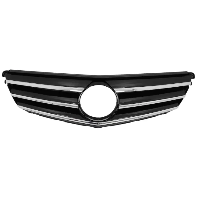 Front Grille suitable for Mercedes C-Class W204 S204 Limousine Station Wagon (2007-2014) Piano Black