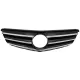 Front Grille suitable for Mercedes C-Class W204 S204 Limousine Station Wagon (2007-2014) Piano Black
