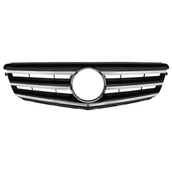 Front Grille suitable for Mercedes C-Class W204 S204 Limousine Station Wagon (2007-2014) Piano Black