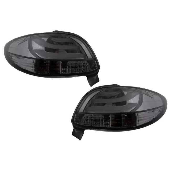 LED Taillights suitable for Peugeot 206 HatchBack 3 / 5 Doors (1998-2004) Black Smoke
