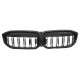 Central Kidney Grilles suitable for BMW 3 Series G20 Sedan G21 Touring LCI (2023-2025) Double Stripe M Design Piano Black