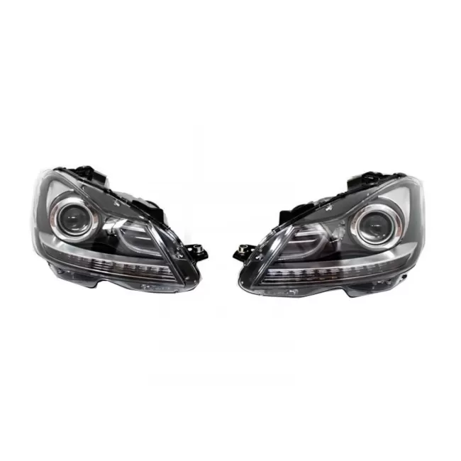 LED DRL Bi-Xenon Headlights suitable for Mercedes C-Class W204 Facelift (2011-2014)