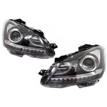 LED DRL Bi-Xenon Headlights suitable for Mercedes C-Class W204 Facelift (2011-2014)