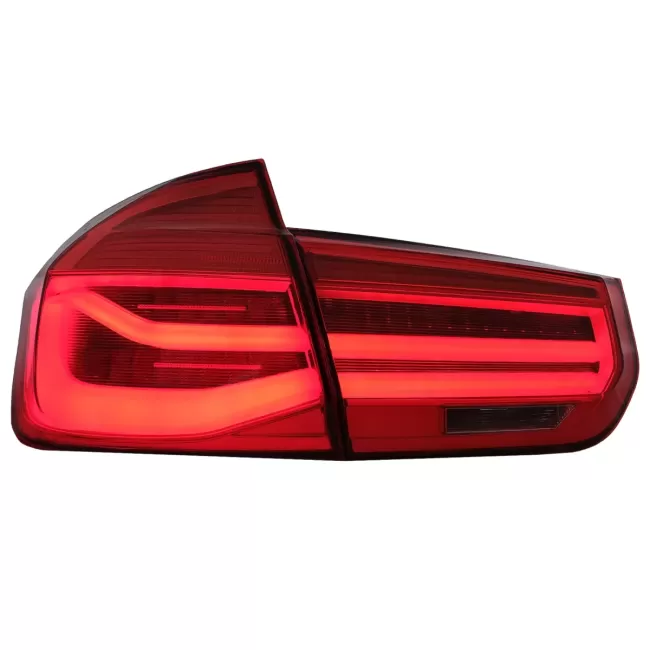 LED Taillights Conversion to LCI Design suitable for BMW 3 Series F30 Pre LCI LCI (2011-2019) Red Clear with Dynamic Sequential Turning Light