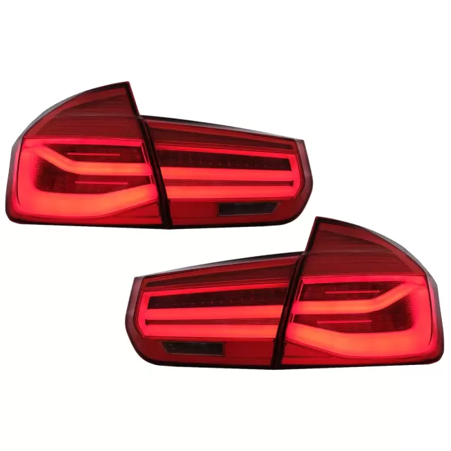 LED Taillights Conversion to LCI Design suitable for BMW 3 Series F30 Pre LCI LCI (2011-2019) Red Clear with Dynamic Sequential Turning Light