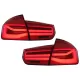 LED Taillights Conversion to LCI Design suitable for BMW 3 Series F30 Pre LCI LCI (2011-2019) Red Clear with Dynamic Sequential Turning Light