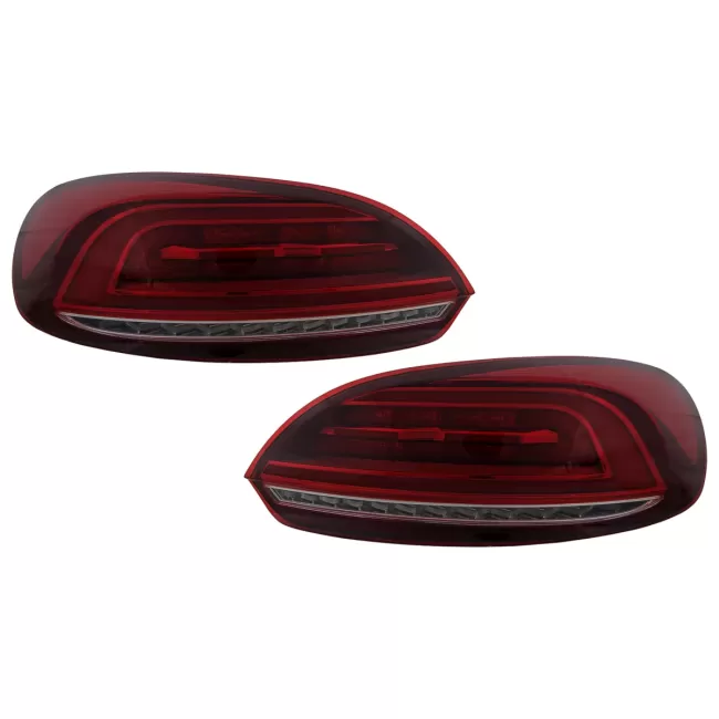 LED Taillights suitable for VW Scirocco Hatchback 137 Mk3 (2008-2014) Red Dynamic Turning Lights