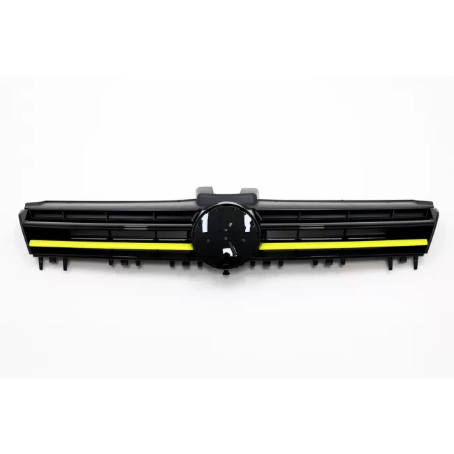 Central Grille suitable for VW Golf 7 VII (2012-2017) R400 Design Yellow Insertions