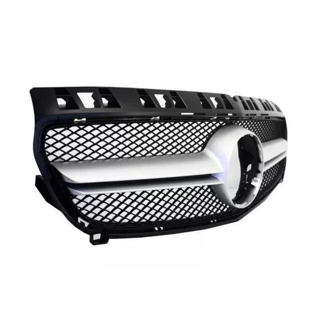 Central Grille suitable for Mrcedes A-Class W176 (2012-2015) A45 Design Silver