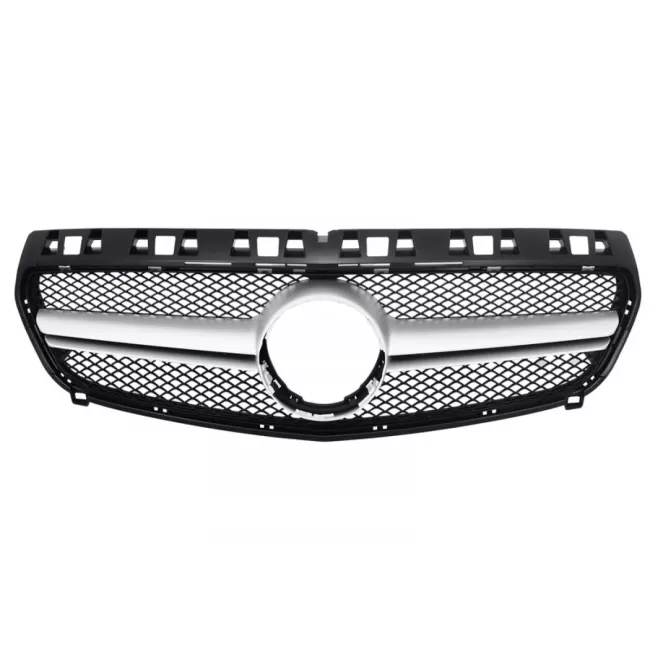 Central Grille suitable for Mrcedes A-Class W176 (2012-2015) A45 Design Silver