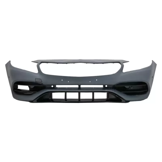 Front Bumper with Side Decals Sticker Dark Grey suitable for Mercedes A-Class W176 (2012-2018) Facelift A45 Design
