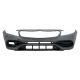 Front Bumper with Side Decals Sticker Dark Grey suitable for Mercedes A-Class W176 (2012-2018) Facelift A45 Design