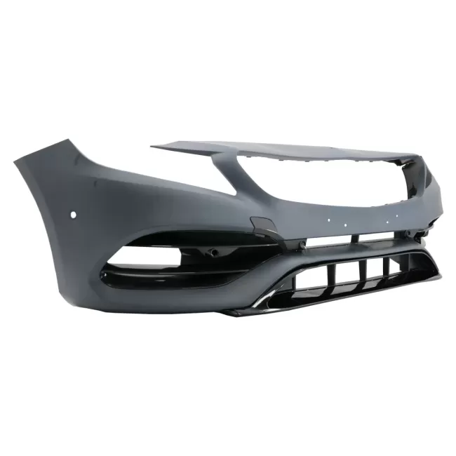 Front Bumper with Side Decals Sticker Dark Grey suitable for Mercedes A-Class W176 (2012-2018) Facelift A45 Design