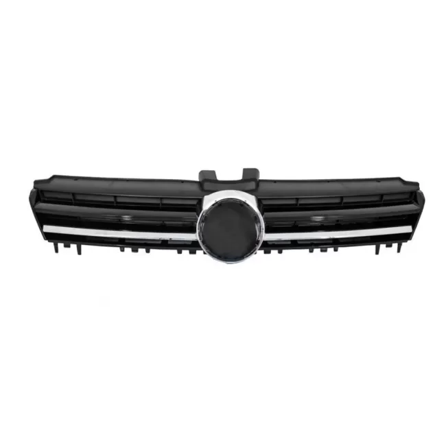 Headlights LED Dynamic Turning Lights G7.5 Look with Central Grille suitable for VW Golf 7 VII (2012-2017) R-Line Design Chrome