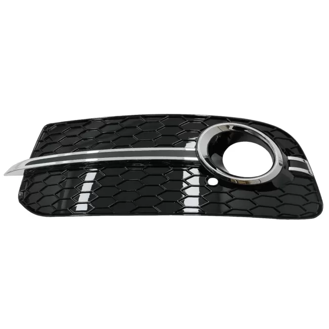 Fog Lamp Covers Side Grilles suitable for Audi Q5 SUV 8R Facelift (2012-2016) RS Design Black & Chrome