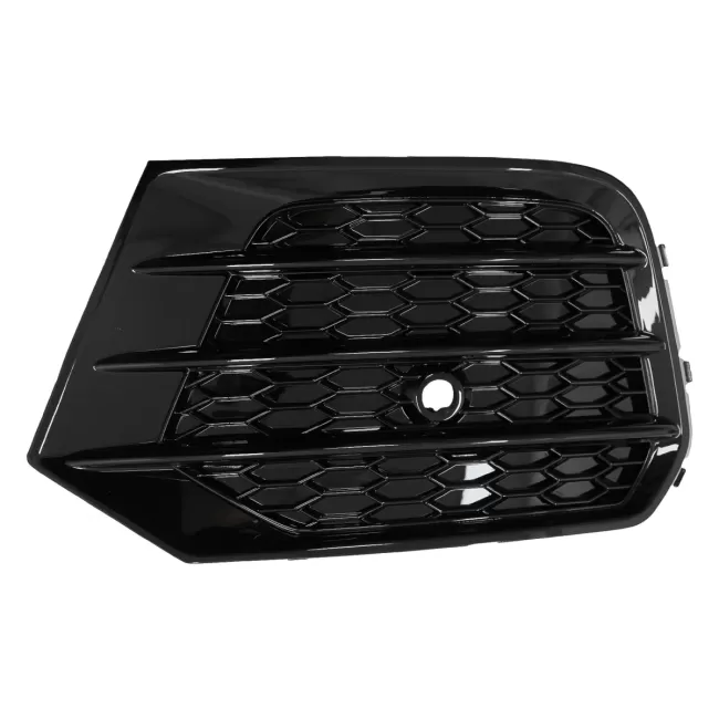 Fog Lamp Covers Side Grilles suitable for Audi Q3 8U Facelift (2014-2017) RS Design Piano Black