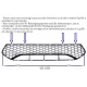 Middle Lower Grille suitable for BMW 5 Series G30 G31 Limousine Touring (2017-2019) M5 Bumper