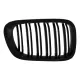 Central Kidney Grilles suitable for BMW 3 Series E46 Coupe Cabrio 2 Doors Non Facelift (1999-2002) Double Stripe M Design Piano Black