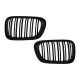 Central Kidney Grilles suitable for BMW 3 Series E46 Coupe Cabrio 2 Doors Non Facelift (1999-2002) Double Stripe M Design Piano Black
