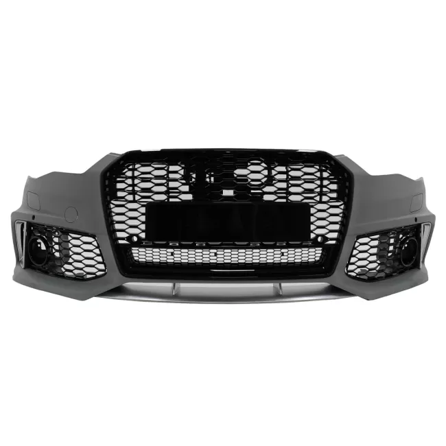 Front Bumper with Central Grille suitable for Audi A6 C7 4G Facelift (2015-2018) RS6 Design