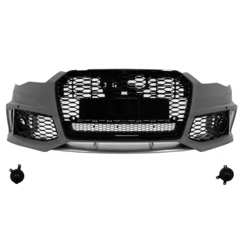 Front Bumper with Central Grille suitable for Audi A6 C7 4G Facelift (2015-2018) RS6 Design
