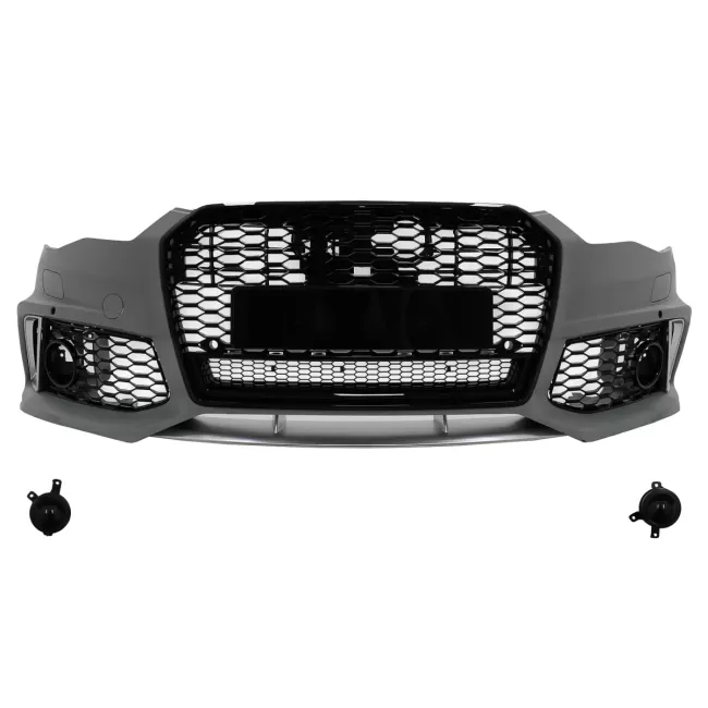 Front Bumper with Central Grille suitable for Audi A6 C7 4G Facelift (2015-2018) RS6 Design
