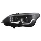 3D LED Angel Eyes Headlights suitable for BMW 5 Series E60 E61 (2003-2007) LCI Design