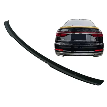 Trunk Spoiler Wing suitable for Audi A8 D5 4N Sedan (2018-2022) Shiny Black