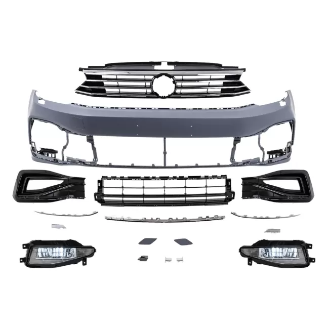 Front Bumper suitable for VW Passat B8 3G (2015-2018) upgrade to B8.5 R Design