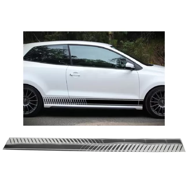 Side Decals Sticker Vinyl Matte Black suitable for VW  POLO Golf 5 6 7 V VI VII (2003-up)