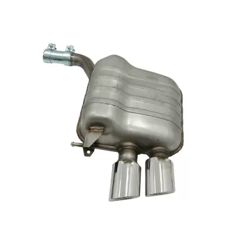 Complete Exhaust System with Twin Muffler Tips suitable for Audi Q5 8R (11.2008-2016) Chrome