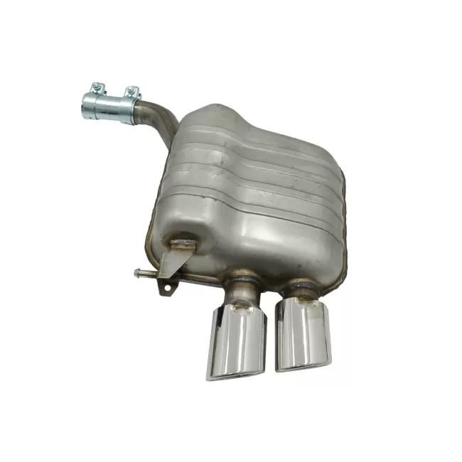 Complete Exhaust System with Twin Muffler Tips suitable for Audi Q5 8R (11.2008-2016) Chrome